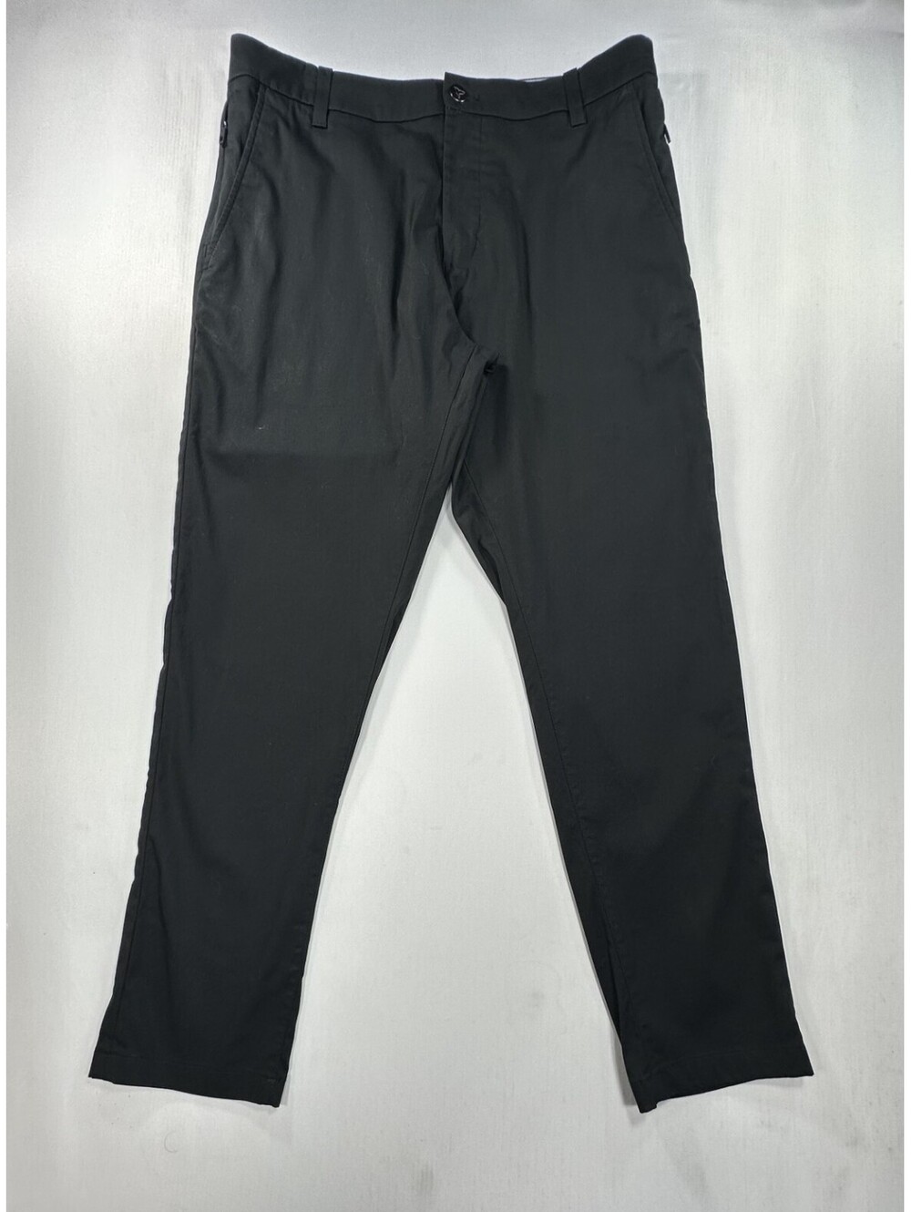 BirdDogs Lined Flat Front Straight Chinos Black Mens 32/28